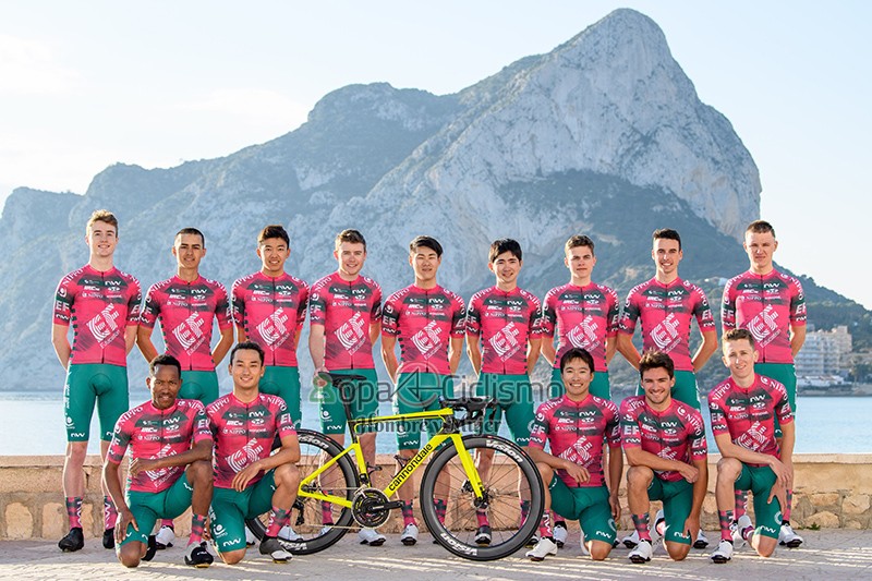 Ef Education-nippo Ropa Ciclismo Culotte Corto 2023 Hombre Mangas Cortas Rosa
